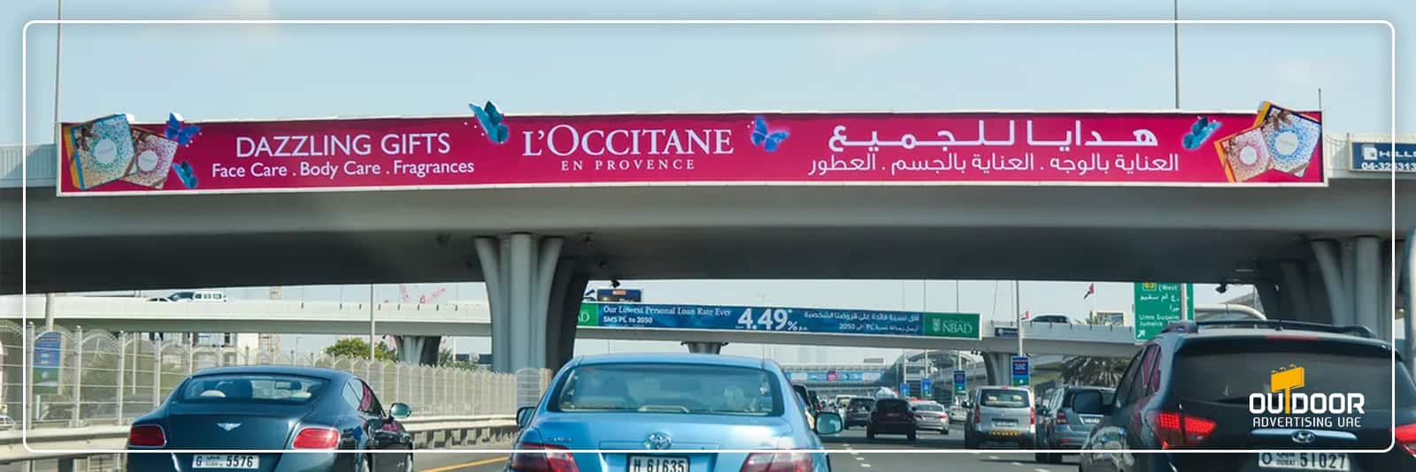 Bridge Advertising on Al Khail Road Dubai