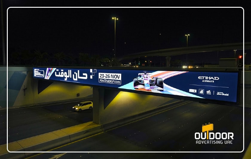 Bridge Advertising in Abu Dhabi, High-Visibility OOH Media