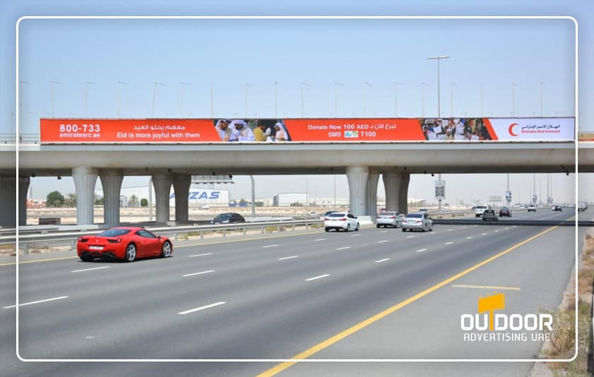Bridge Advertising in Ajman, High-Traffic Outdoor Media Across Key Roads