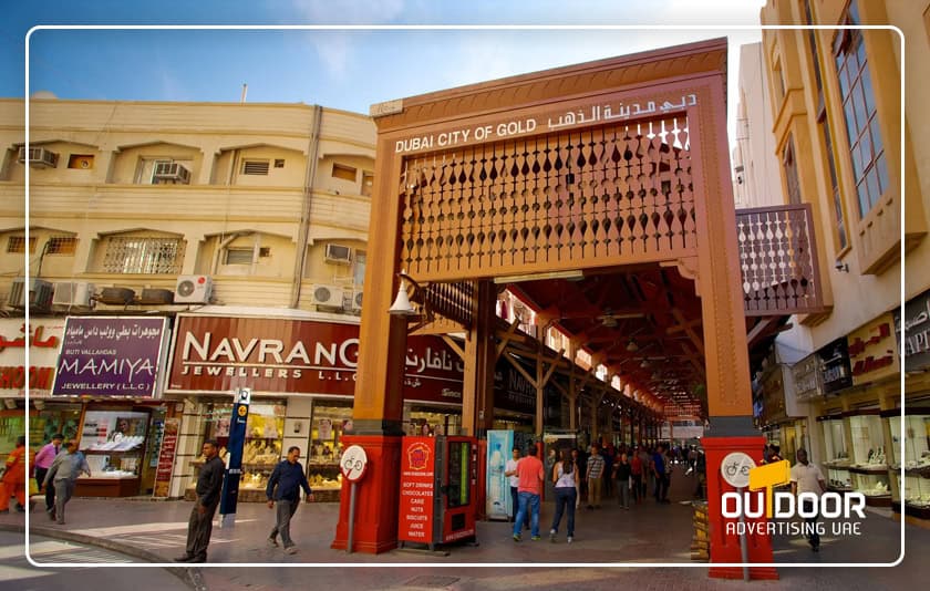 Gold Souq Deira Dubai, High-Footfall OOH Media Advertising