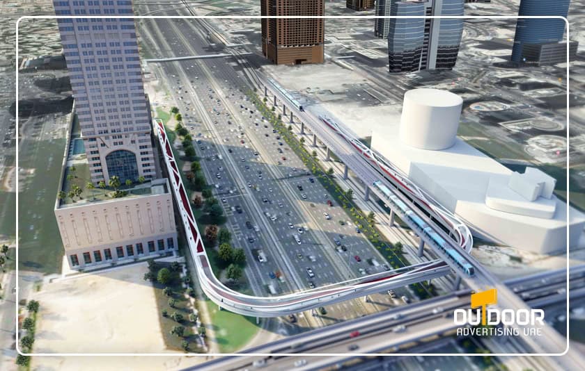Hessa Road Dubai Outdoor Advertising, Billboards, Hoardings & Lampposts