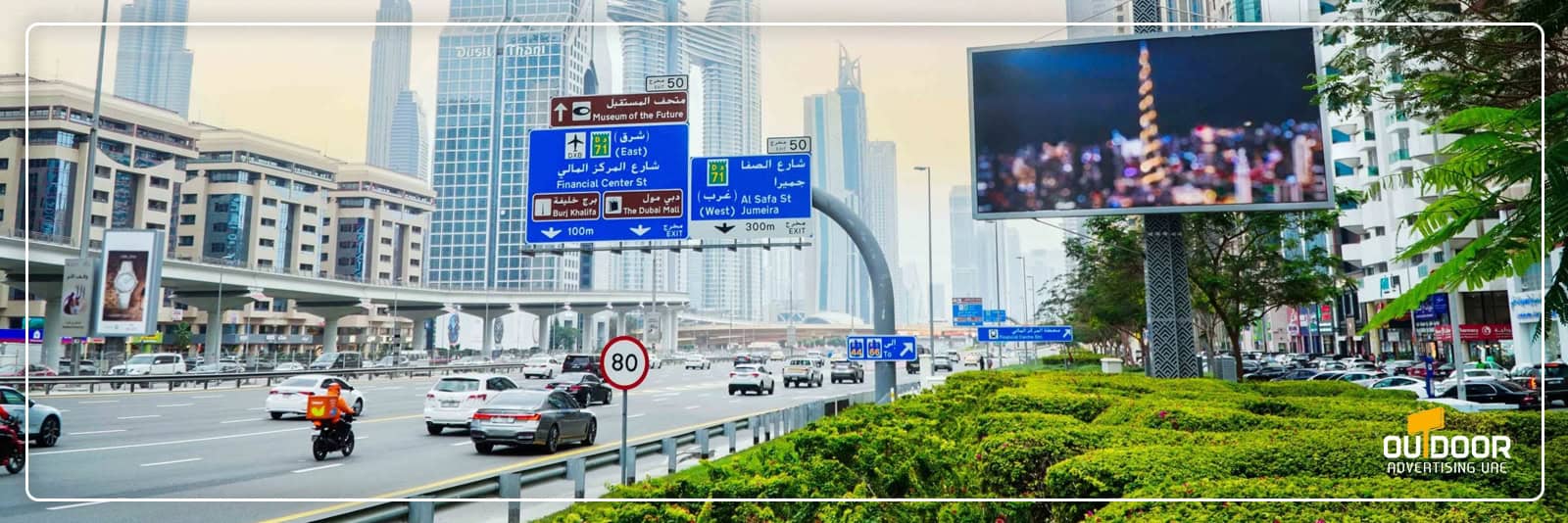 Advertising on Different Routes in Dubai