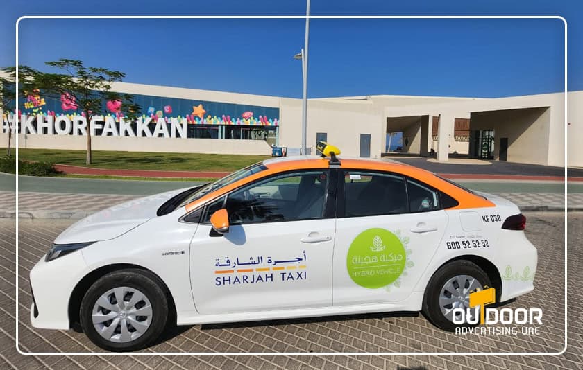 Taxi Advertising in Sharjah, Citywide Mobile OOH Media