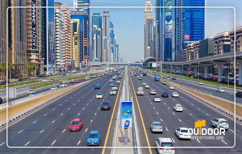 Outdoor Advertising on Sheikh Zayed Road Dubai, Premium Billboards & OOH Media
