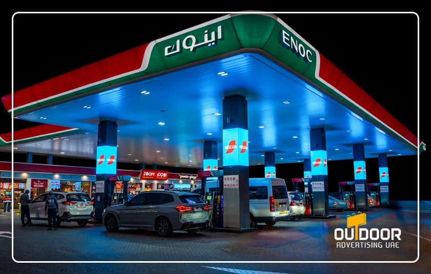 ENOC Gas Station Advertising in the UAE